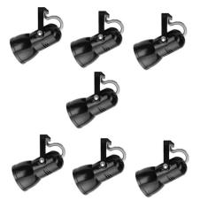 Kit 7 Spot Trilho Perfilado Eletro calha Par20 Bulbo OL2 - Hiperlight