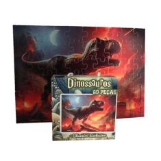 Quebra-cabeça Dinossauro T-Rex de 60 peças - Coleção TEA & AMOR