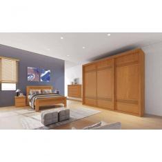 Guarda Roupa Casal 3 Portas 6 Gavetas Pacioli Sky Móveis Bettio