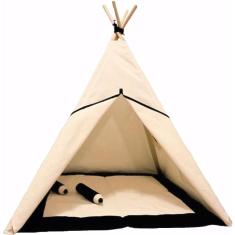 Barraca Infantil + Tapete Acolchoado Azul Marinho 135X90X90