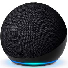 Smart Speaker Amazon Echo Dot 5 Geração Com Alexa Preto