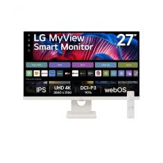 Monitor LG Myview Smart 27SR73U-W Tela IPS 4K 27&quot; WebOs ThinQ Home Air Play Screen Share Bluetooth