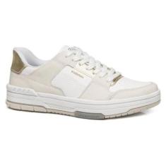 Tênis Pegada London Feminino Couro Branco 212602-Feminino