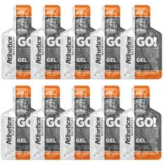 Atlhetica Nutrition GO ENERGY NOW GEL (10 sachês de 30g) Laranja com Acerola, Cor: Multicolorido.