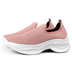 Tenis Meia Calce Facil Unissex Em Trama Com Solado Robusto