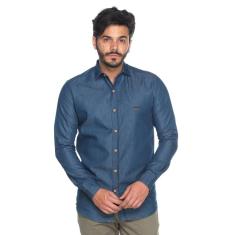 Camisa Social Masculina Teodoro Tradicional Algodão Casual