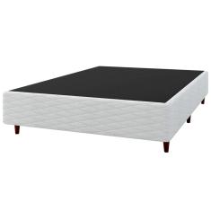 Base Box de Casal Umaflex New Itália com Revestimento em Jacquard - 38x138x188cm - Branco
