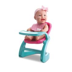 Wilhunter Boneca Baby Babilina Mini Papinha 23cm Bambola, 3+ anos, Rosa, Plástico