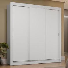 Guarda-roupa Casal 3 Portas De Correr Branco Madesa