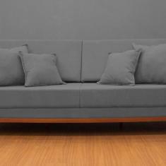 Sofá Fixo Living Barcelona com 200 Cm Grafite