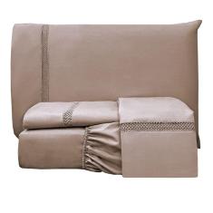 Jogo De Lençol Queen Infinito 300 Fios 4 Peças - Chocolate