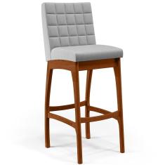 Banqueta Alta Para Cozinha B04 Cinza