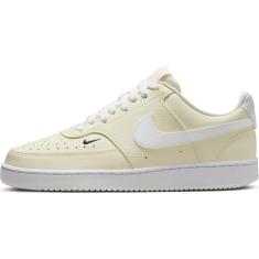 Nike Tênis feminino Court Vision Low Next Nature, Branco/branco-marfim pálido/preto/, 39