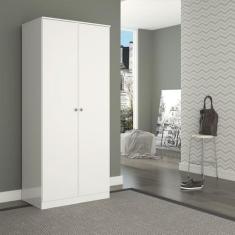 Guarda-Roupa Solteiro com 2 Portas 75x175cm London Branco 6502 - Menu 