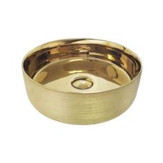 Cuba para Banheiro de Apoio Cerâmica Dourada Reno RC 23