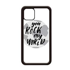 Capa You Rock My World citação estilo para iPhone 12 Pro Max para Apple Mini Mobile Case Shell