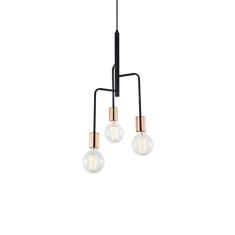 Pendente Adely Preto E Cobre