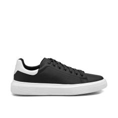 Tênis Flatform Masculino Tendência Na Cor Preto Sapato Casual Elegante