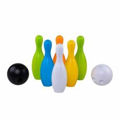 Jogo de Boliche Infantil - Go Play - Kit 6 pinos e 2 bolas - Multikids
