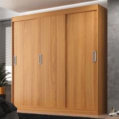 Guarda-Roupa Solteiro Lisboa 3 Portas 2 Gavetas Cinnamomo - Evidencia Móveis