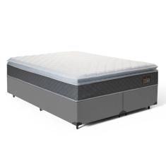 Cama Box Com Colchão De Espuma D45 Pillow Top Fort Comfort Qu
