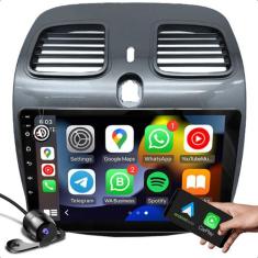 Kit central multimidia 2 din 2 GB função carplay Bluetooth wifi GPS + 