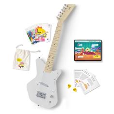Loog Guitarra infantil elétrica Pro VI para iniciantes amplificador integrado e alto-falante a partir de 9 anos de idade e aulas incluídas