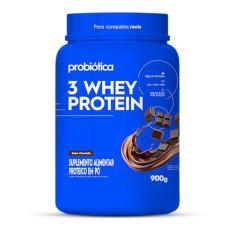 3 Whey Protein (900g) - Sabor Chocolate, Probiótica