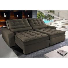 Sofá Retrátil e Reclinável com Molas Ensacadas Cama inBox Gold 2,12m T