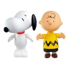 Boneco Vinil 15cm Snoopy Charlie Brown Articulado 3074 Lider - Lider B