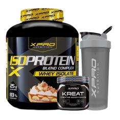 Kit Whey Iso Protein Blend Complex 2Kg + Creatina XPRO 300g + Coqueteleira - XPRO-Unissex