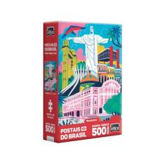 Quebra Cabeça Postais do Brasil Monumento 500 Peças - Toyster