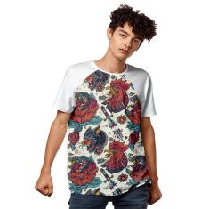 Camiseta Galo Pantera Animals War-Masculino