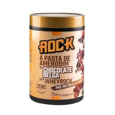 Rock Peanut Pasta De Amendoim Com Whey - 1000G Chocolate Belga -