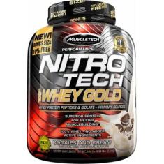 Nitro Tech 100 Whey Gold 2500G Cookies E Cream  Muscletech