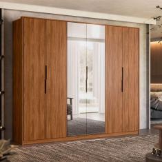 guarda-roupa casal com espelho atrice 6 pt 6 gv nogueira