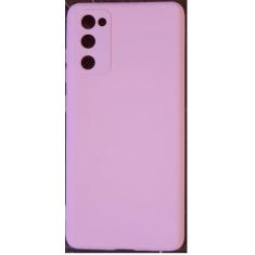 Capa Case Capinha S20 FE Samsung Silicone Aveludado - CC, Rosa Chá