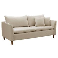 Sofá Living Kassia 2 Lugares 2,04m Bege Lansofbr