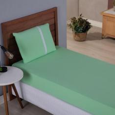 Lençol Solteiro Liso Elástico 100% Algodão Varias Cores - Meta Mark, V