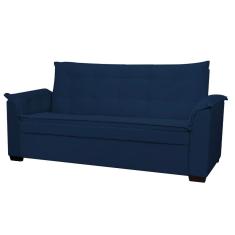 Sofá 3 Lugares Confortável 2 Metros Havana Bellamado azul Marinho