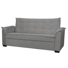 Sofá 3 Lugares Confortável 2 Metros Havana Bellamado cinza