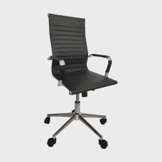 Cadeira Escritório Presidente Office Esteirinha Corino Alta