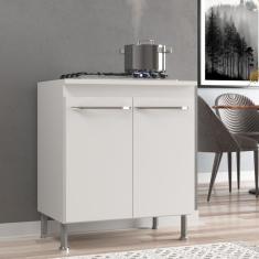 Balcão Modulado Com Tampo Fidelitá Viena 70cm 2 Portas Branco