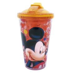 Copo Com Tampa E Canudo Mickey Com Gel Congelante 450ml