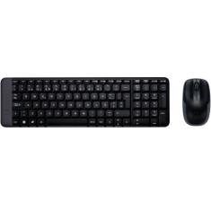 Teclado e mouse sem fio mk220 preto logitech 920-004431, Preto