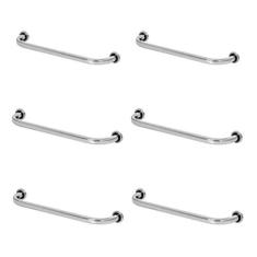 Kit 6 Barras De Apoio De Idoso 80cm Para Banheiro - MetalCromo