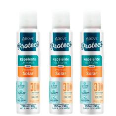 Kit 3 Repelente Insetos Com Protetor Solar Fps30 Above 150Ml