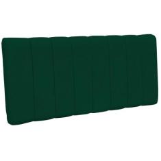 Cabeceira Cama Box Painel Queen 160 cm Dubai W01 Suede Verde Musgo Lya