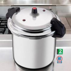 Panela de Pressão Antiaderente Fechamento Externo Chef Cozinha Profiss