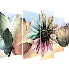 Quadro Decorativos Quarto Sala Flores Coloridas Floral